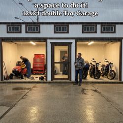 12x24 Double toy garage $5500