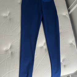 Blue Butt Scrunch Leggings