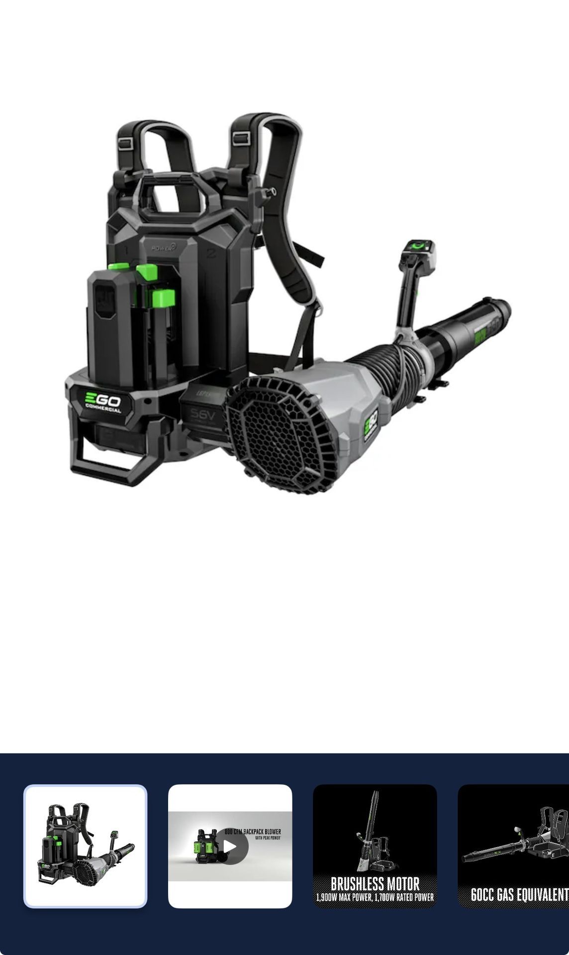 EGO LBPX8000 Commercial Leaf Blower