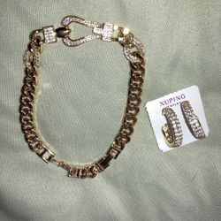 Pulsera De Mujer Gold Plated 14kt 