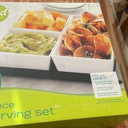 Food Network 4 Piece With Serve G Tray