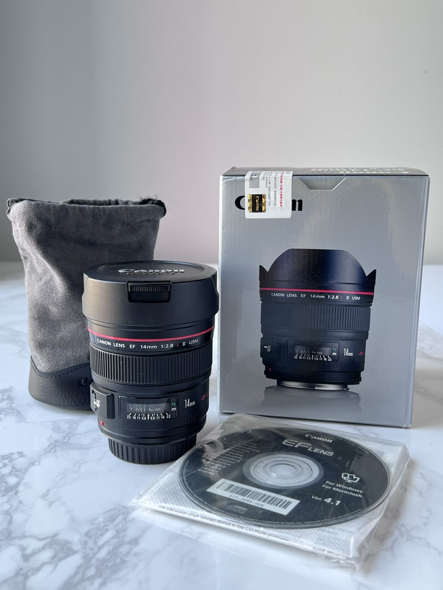 Canon EF 14mm f/2.8L II USM - Ultra Wide Prime - Excellent + Box