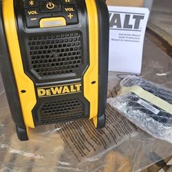 DEWALT bluetooth Speaker, New.