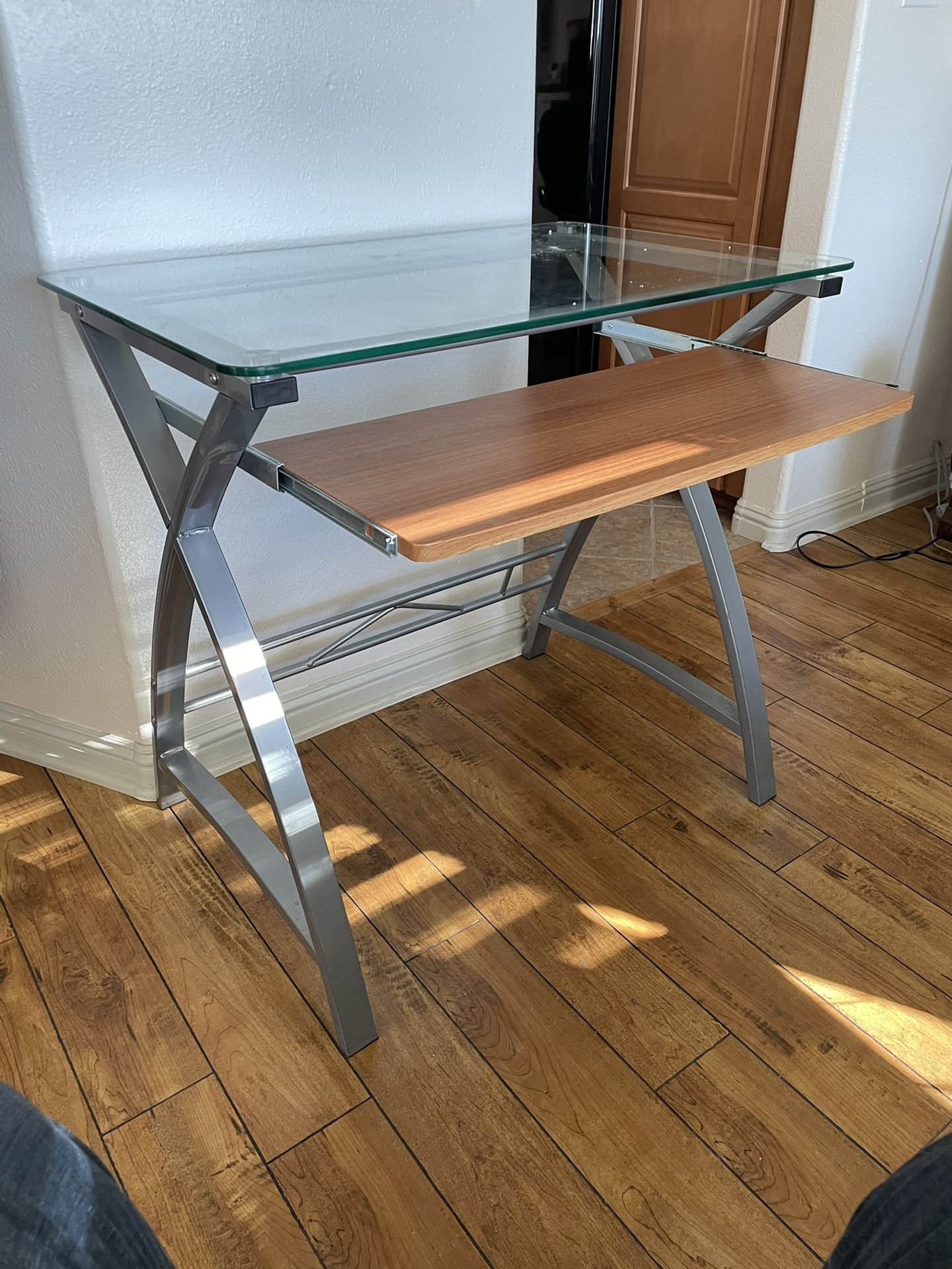 Free Glass Top Computer Desk
