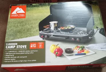 Brand New Ozark Trails 3 burner Stove