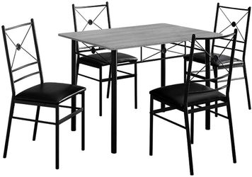 Contemporary Style Dining Set, Grey