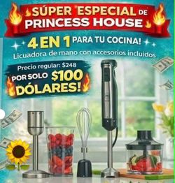 Licuadora Manual 4En1 Mule Pica Machaca y Bate Especial $95.00 Princess House Ventas Finales