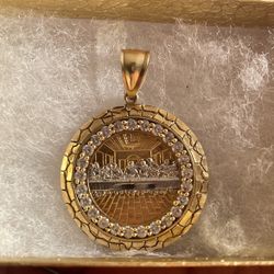 10k Last Supper Pendant 