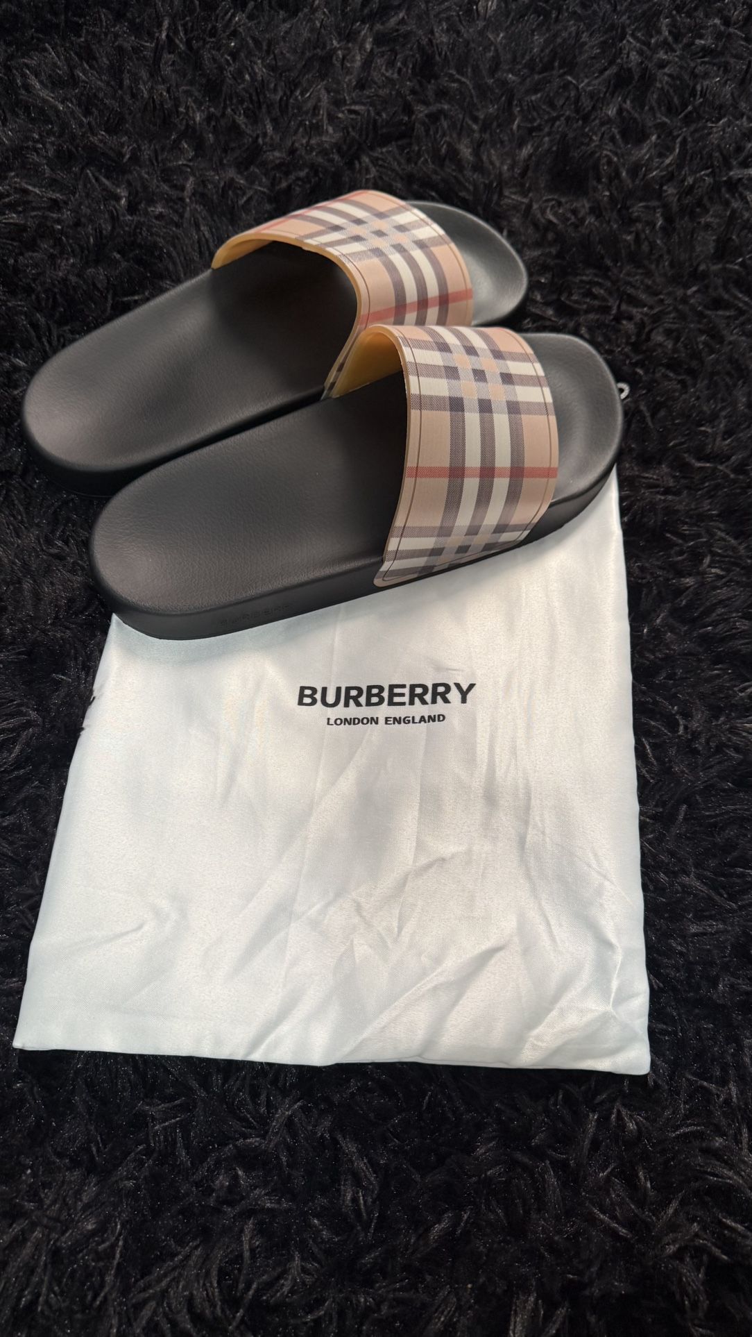 burberry men slides size 8
