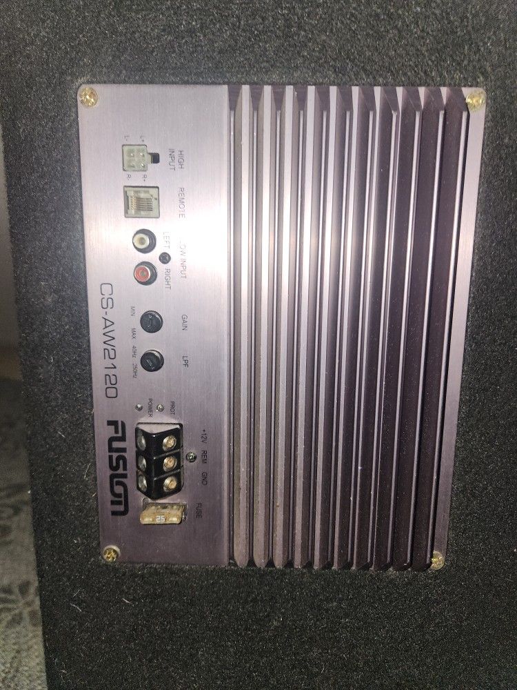 Twin Fusion Speakers 12 Inches With CS AW2120 Amplifier