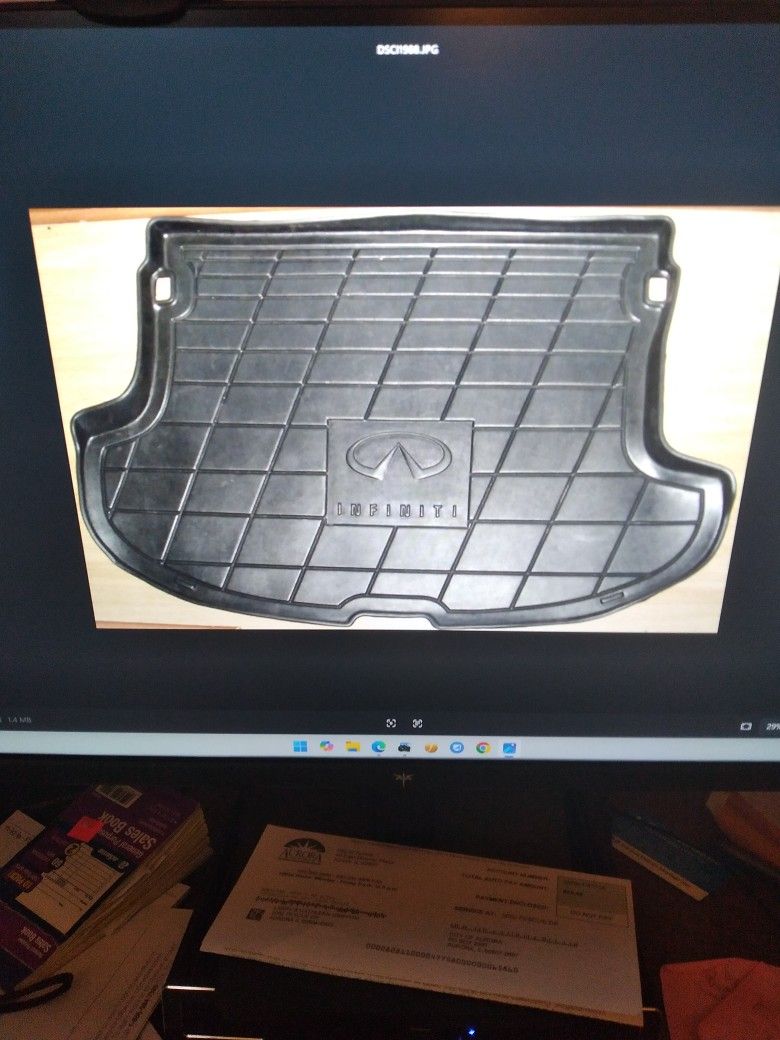 2003 -2004 Infiniti FX Rubber Cargo Trunk Liner Mat