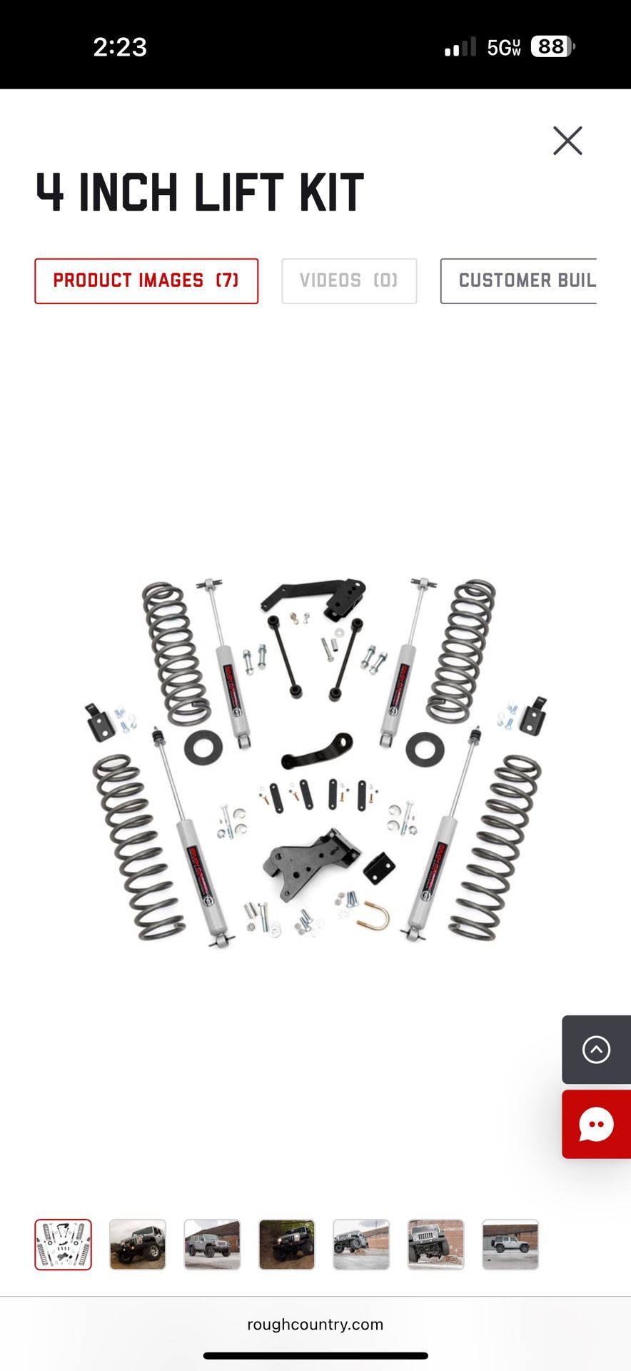 Jeep JK 4” Lift
