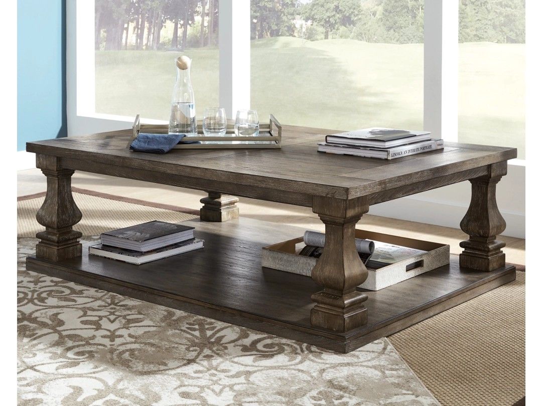 Ashley Johnell Cofee Table And 2 End Tables - Like New