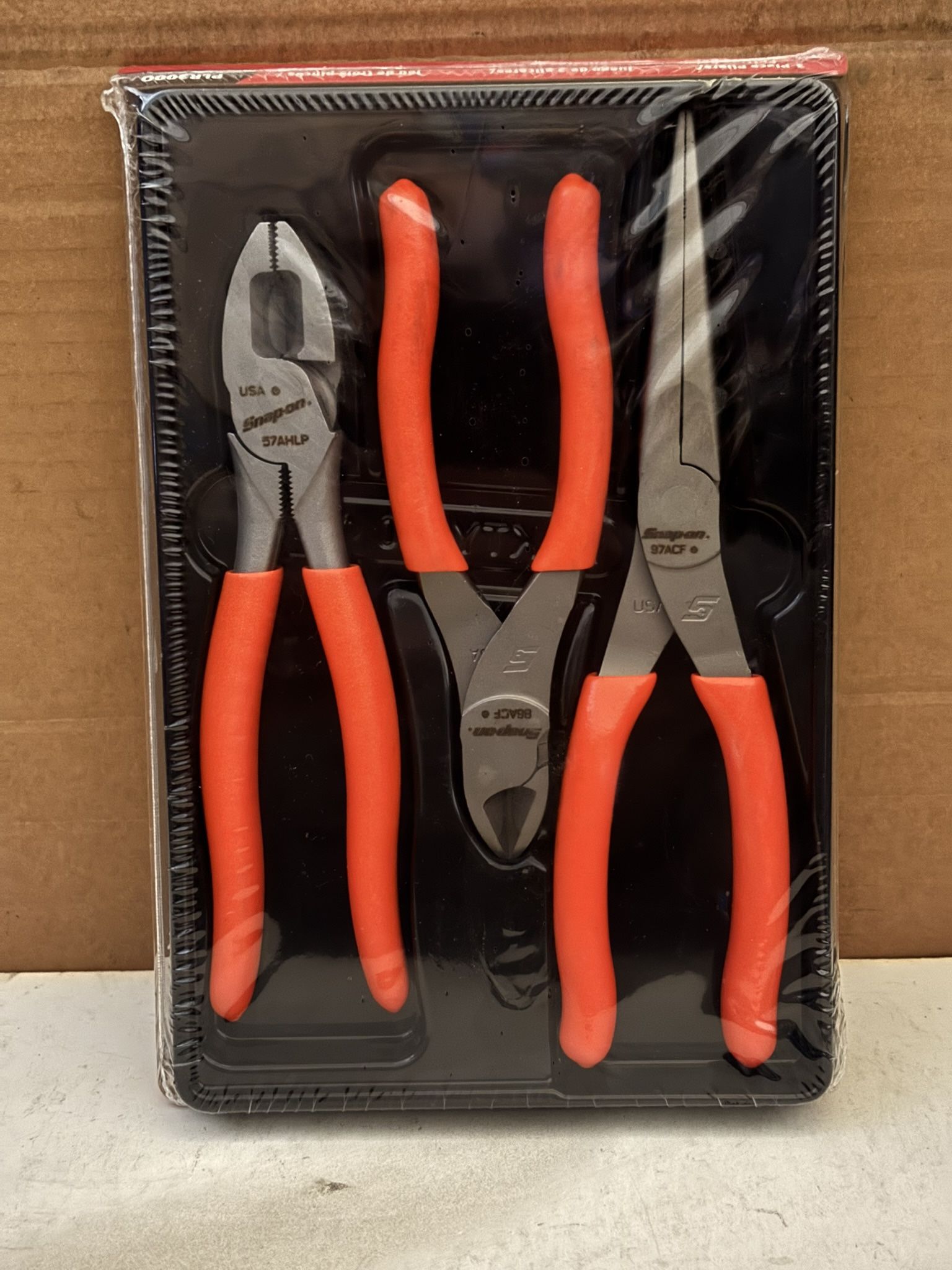 Snap-on Tools 3 pc Pliers/Cutters Set (Orange)