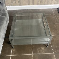 Glass Coffee Table With Storage
