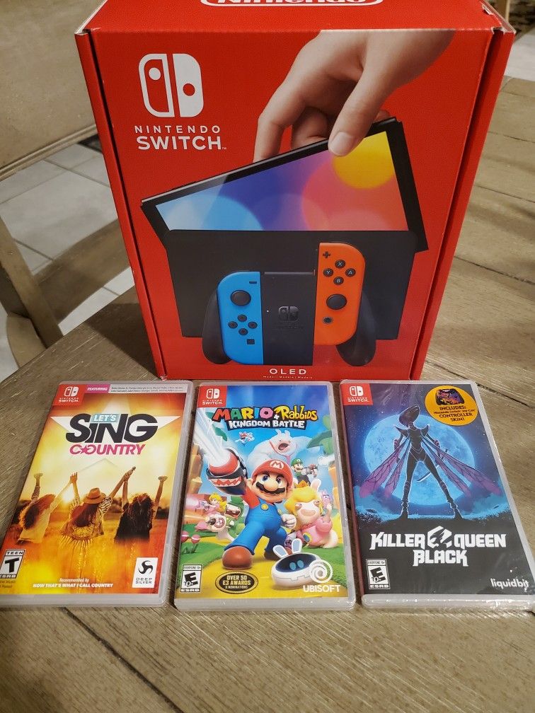 Nintendo Switch OLED Game Bundle (New)