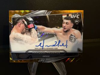 Topps Chrome UFC Marquel Mederos Gold Rookie Auto /50