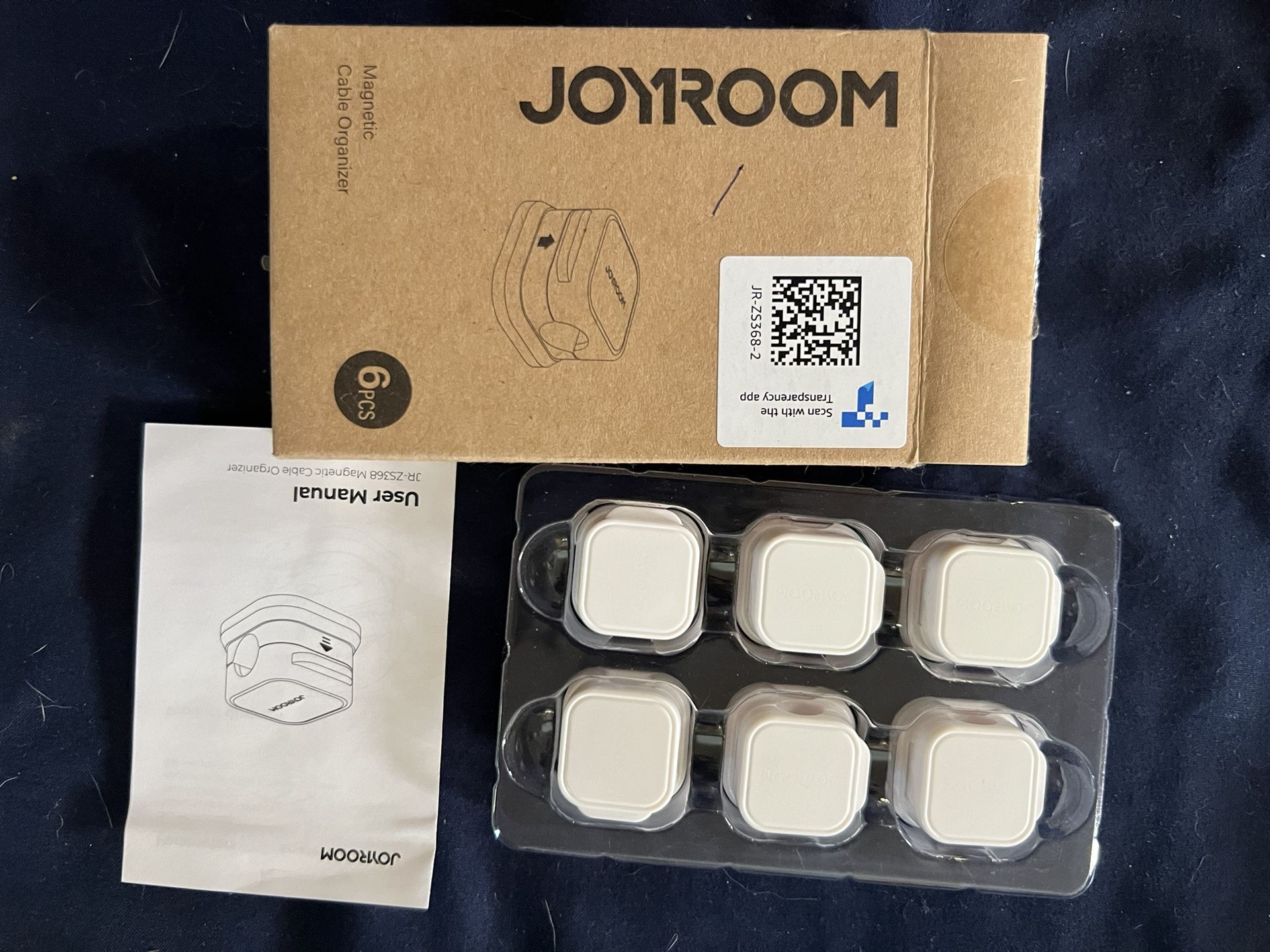 Joy Room 6 Pack Magnetic Cable Clips White
