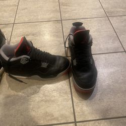 Jordan Bred 4s and Space Jams 11s. 