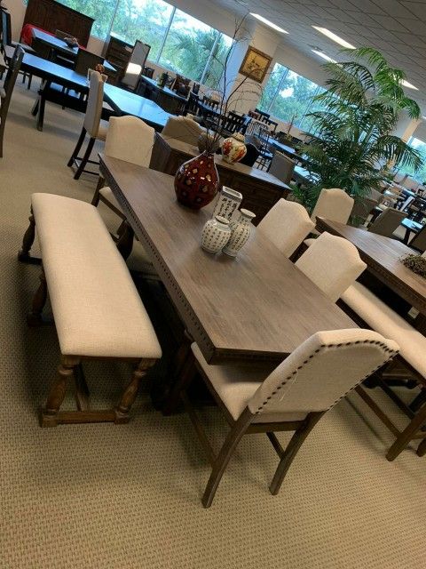 Free, Same Day Delivery, Brand New 5 Piece Brown Dining Room Set, $39 Down Payment