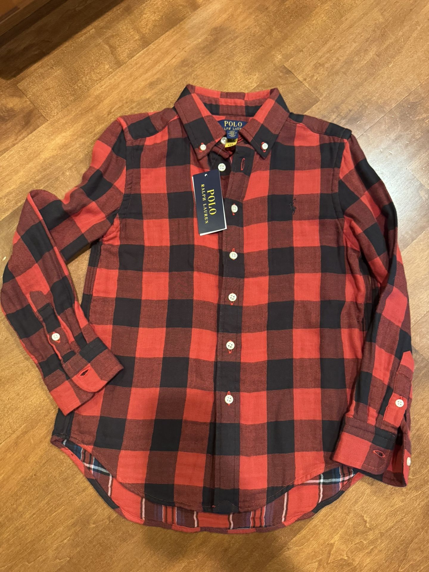 New W Tags Boys Polo Ralph Lauren Buffalo plaid Shirt Shipping Available