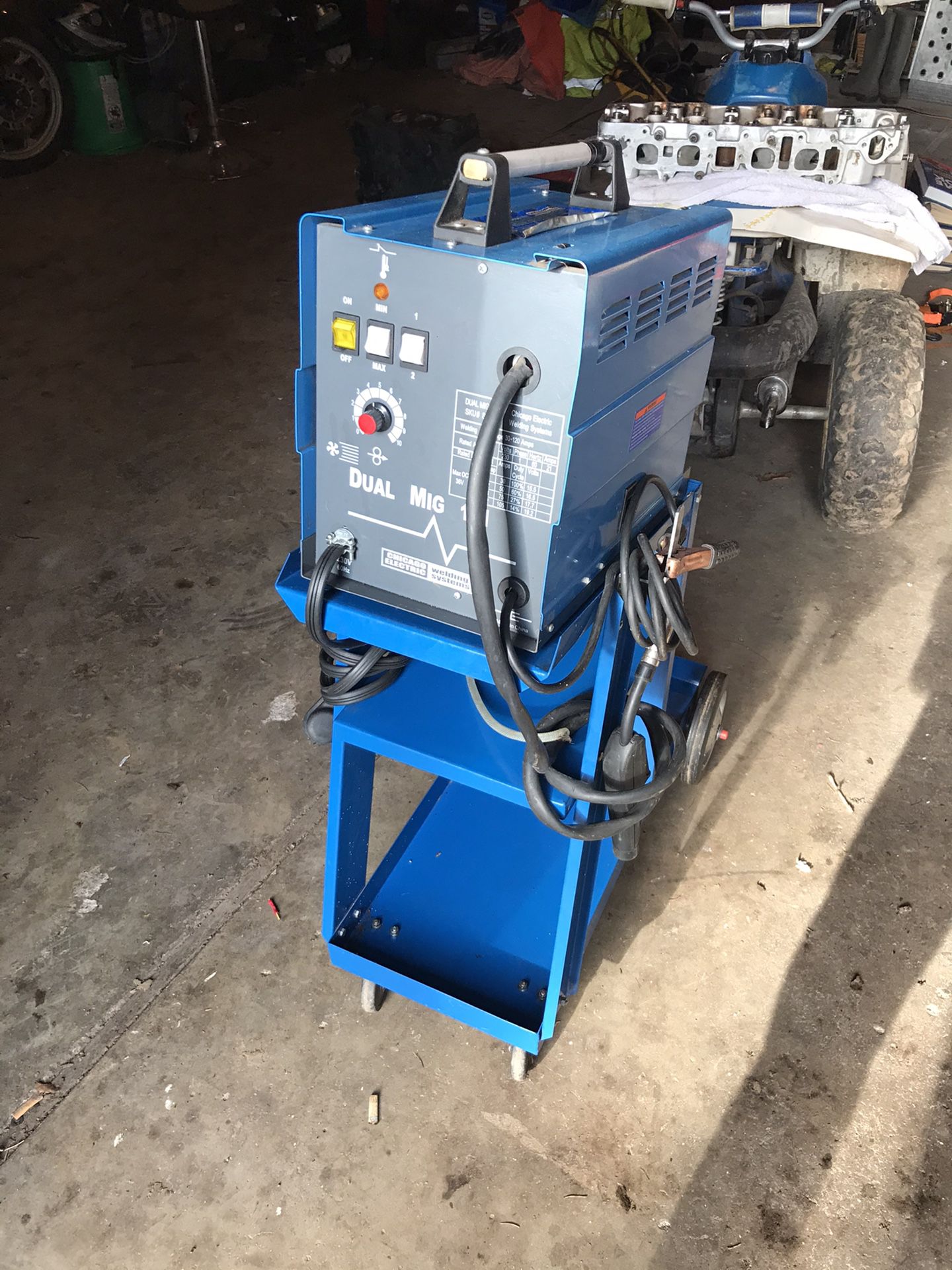 Chicago electric welder with cart