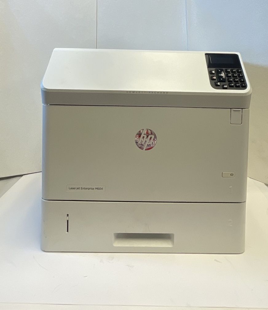 HP LaserJet Enterprise M604 Monochrome Laser Printer WITH TONER - Read - TESTED