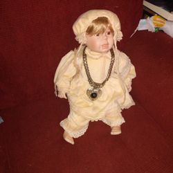Large Vintage German Porcelain Doll