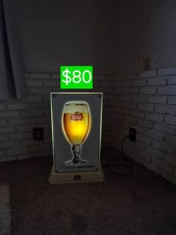 Beer, Stella Artois Illuminated Light-Up Bar Sign