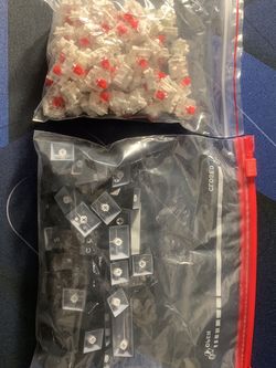 Brand New Mechanical Red Switches with Black Key caps