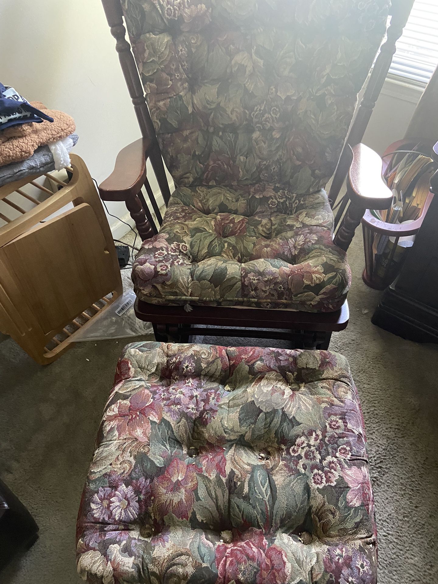 Glider Chairs with Glider Ottoman