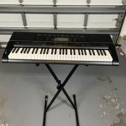 2 Casio Keyboards + Adjustable Stand – Works Great – $150