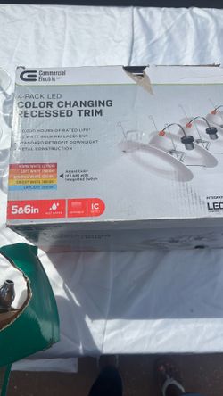 Commercial electric Lead  color, changing recessed trim