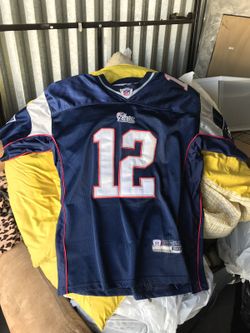 Tom Brady on the field reebok stitched home jersey size 50