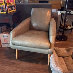 West Elm Leather Chair