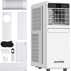 12,000 BTU Portable Air Conditioner, 3-IN-1 Smart AC Unit with Fan/Dehumidifier/Drainage-free Cooling, APP/Voice/Remote/Touch, 48 dB, Sleep Mode, Wind