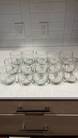 13oz transparent drinking glasses 15x