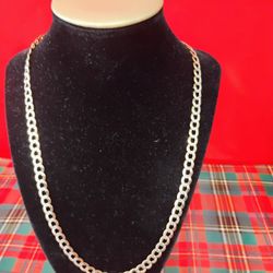 Christmas Necklace Cuban Gold Chain
