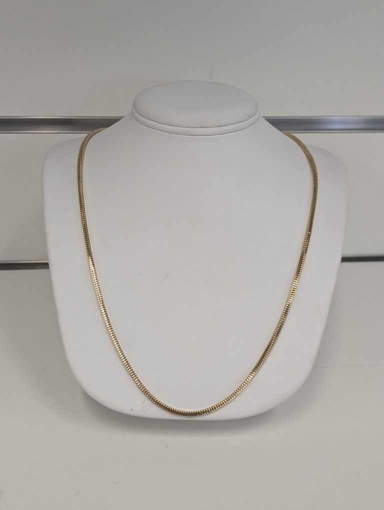 14kt Yellow Gold Box Link Chain 21" 2.25mm