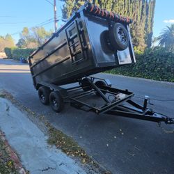 BRAND NEW DUMP TRAILER 12x8x4 12,000 LBS HYDRAULIC SYSTEM ROLLING TARP AND SPARE TIRE LED LIGHTS TITLE IN HAND READY FOR WORK FOR ANY QUESTION TEXT ME
