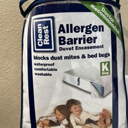 New King Size Mattress Allergen Barrier  Cover AllergenBy Clean Rest