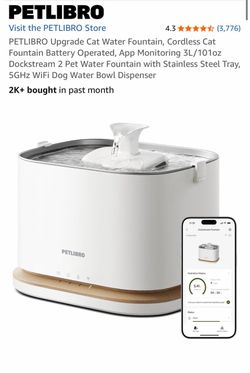 Petlibro cordless water fountain