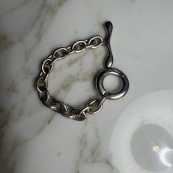 Vintage Robert Lee Morris (RLM) Sterling Silver Toggle Link Bracelet - 90g