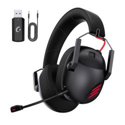 Wireless Gaming Headset for PC, PS5, PS4, Mac, Nintendo Switch, Gaming Headphones with Microphone, Bluetooth 5.3 Gaming Headset Wireless, ONLY 3.5mm W