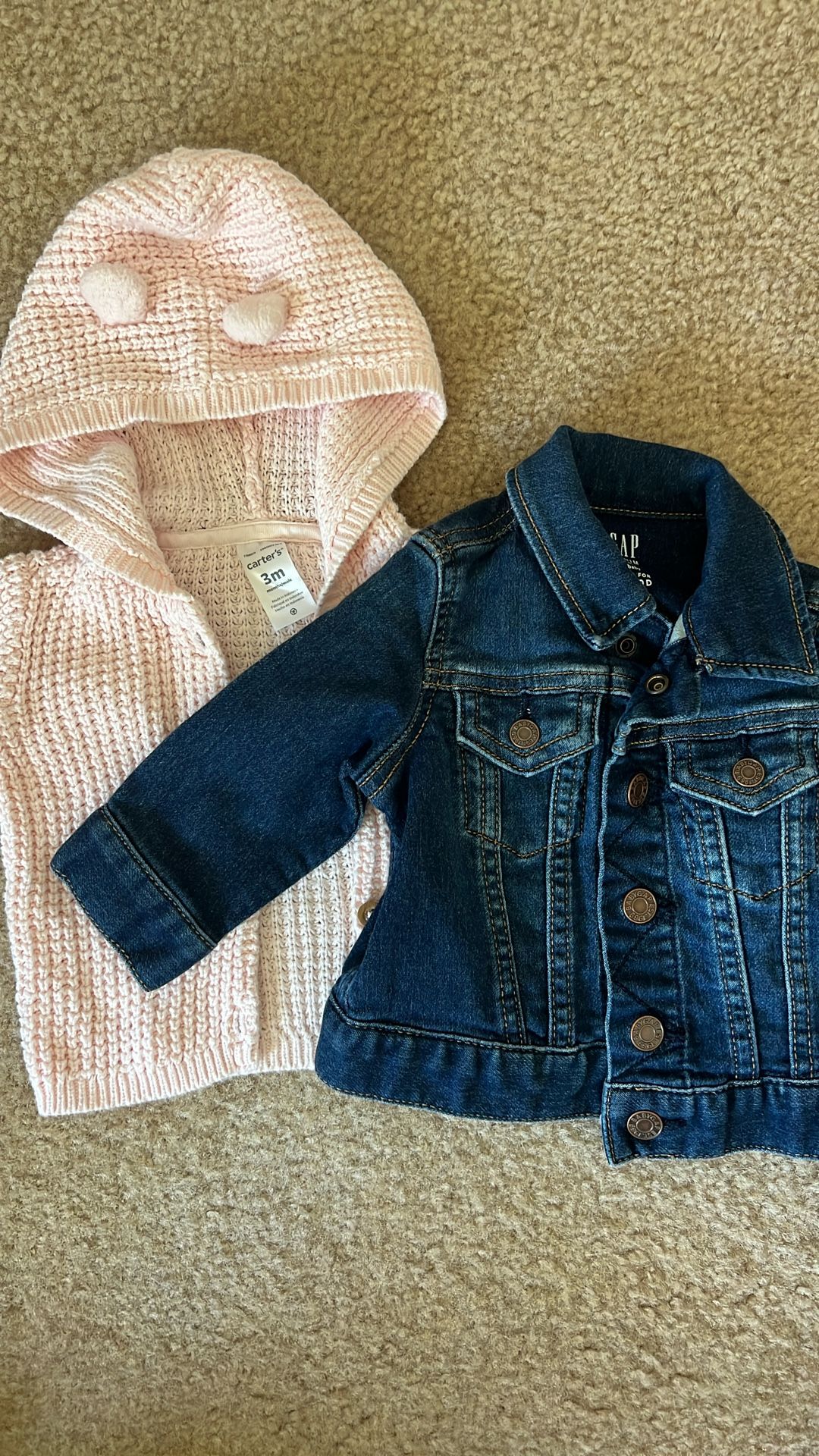 Baby Girl Sweater/Jean Jacket