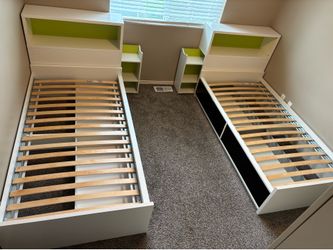 IKEA twin beds set with headboard