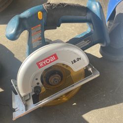 Ryobi P501 Cordless Circular Saw 5-1/2" 18V TOOL ONLY  Blue