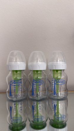 Brand new glass baby bottles