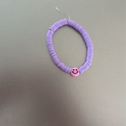 Purple Smiley Face Bracelet