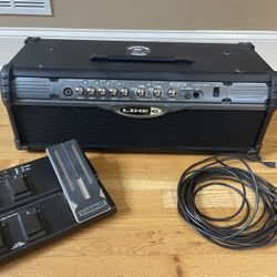 Line 6 Spider II HD75 Modeling Guitar Amp Head and Pedal